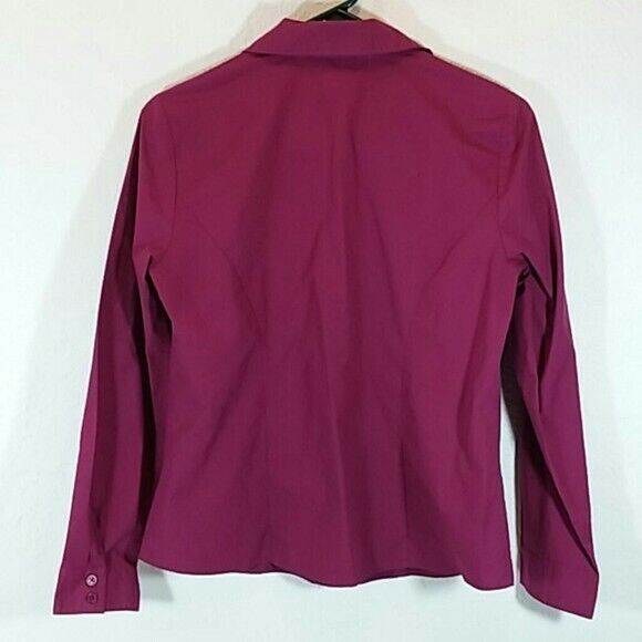 Christopher & Banks small button front collared shirt pre owned - Picture 2 of 5